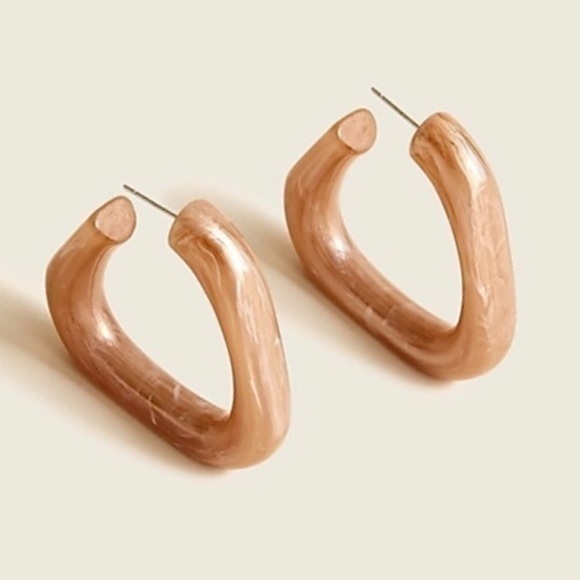 J. Crew Jewelry - J. Crew Made-in-Italy Acetate Hoop Earrings